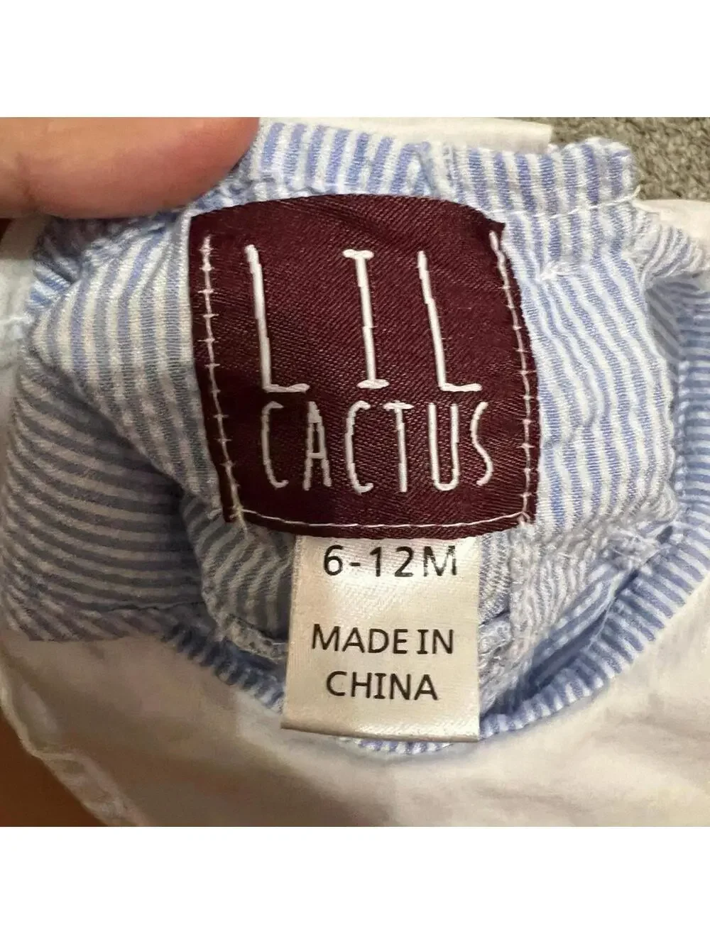Lil Cactus Baby Girl's Bunny Dress size 6-12 months